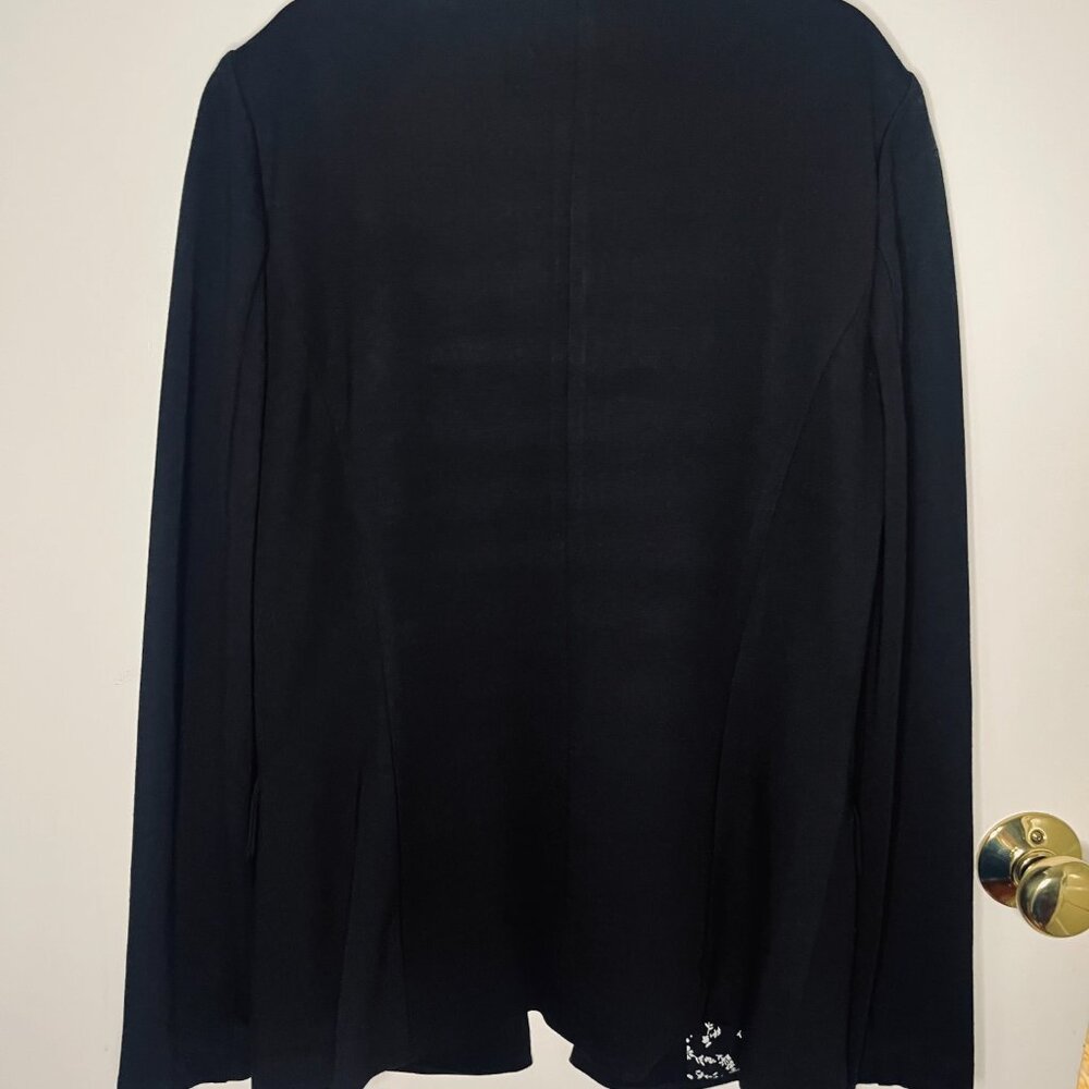 Skies Are Blue Black Ponte Knit Blazer - Picture 3 of 6